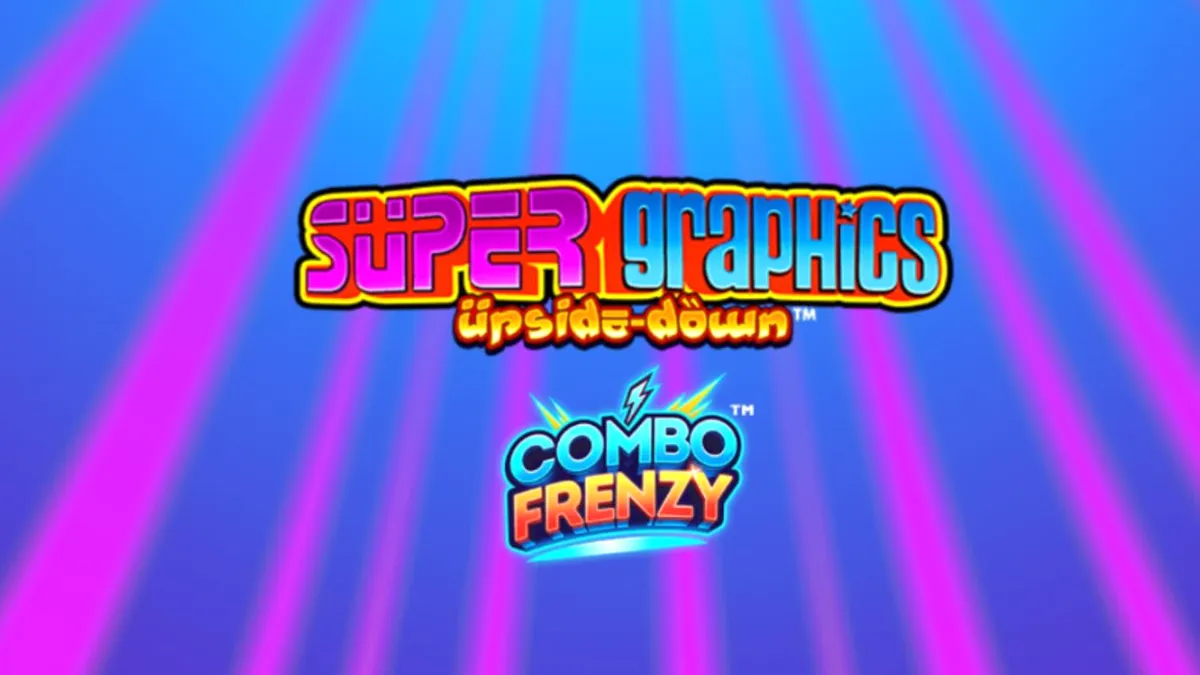 Tampilan visual slot Super Graphics Upside Down dengan tema anime dan Lucky Cats
